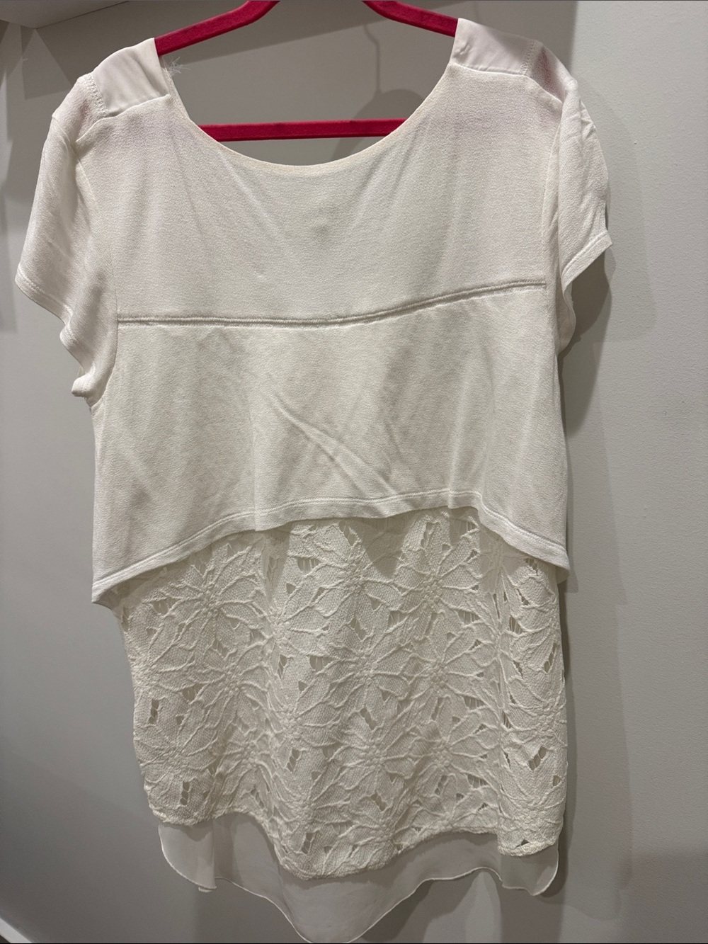 Laced back white shirt